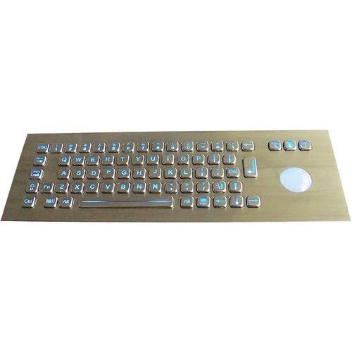 Einbaufähige Tastatur - TASTATUR-69CTB - WES Systeme Electronic GmbH - mit mechanischen Tasten / 69 Tasten / Trackball