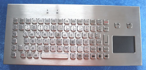 Einbaufähige Tastatur - TASTATUR-85TPAD-WL - WES Systeme Electronic GmbH - mit mechanischen Tasten / 85 Tasten / Touchpad