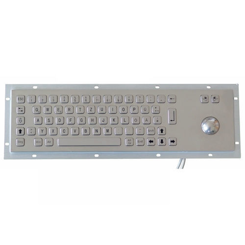Einbaufähige Tastatur - TASTATUR-66OS-US - WES Systeme Electronic GmbH - mit mechanischen Tasten / 66 Tasten / Trackball