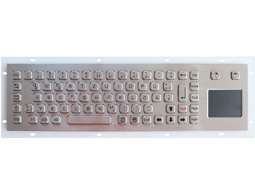 Einbaufähige Tastatur - TASTATUR-68TPAD-OUT - WES Systeme Electronic GmbH - mit mechanischen Tasten / 68 Tasten / Touchpad