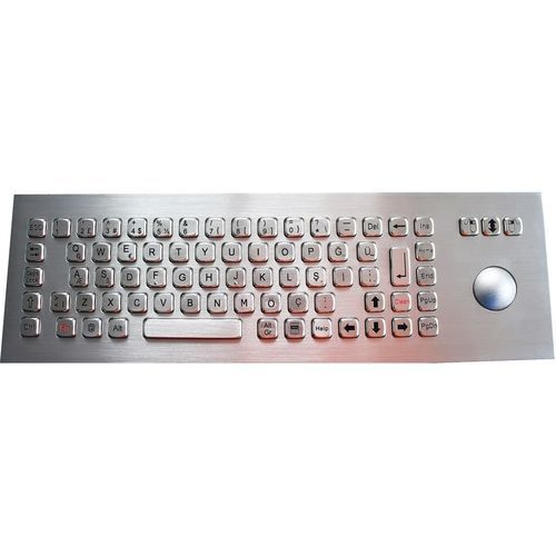 Einbaufähige Tastatur - TASTATUR-75TSR-OUT - WES Systeme Electronic GmbH - mit mechanischen Tasten / 75 Tasten / Trackball