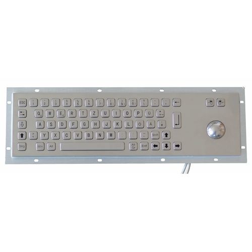 Einbaufähige Tastatur - TASTATUR-66OS - WES Systeme Electronic GmbH - mit mechanischen Tasten / 66 Tasten / Trackball