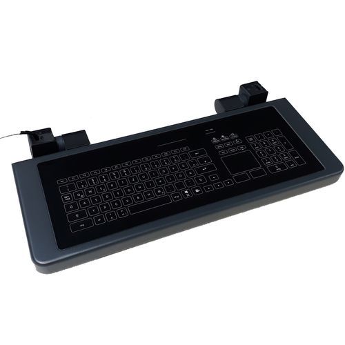 Einbaufähige Tastatur - TASTATUR-KLAPP-GL-SE - WES Systeme Electronic GmbH - kapazitiv / Touchpad / für Industrieanwendungen