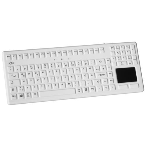 Desktop-Tastatur - TASTATUR-SILIKON-TPAD - WES Systeme Electronic GmbH - mit mechanischen Tasten / 108 Tasten / Touchpad
