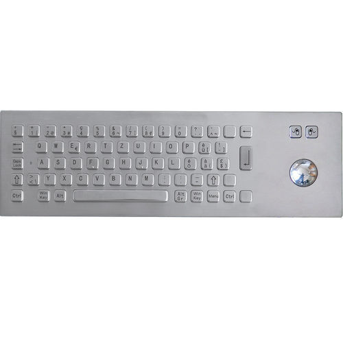 Einbaufähige Tastatur - TASTATUR-75TS-CH - WES Systeme Electronic GmbH - mit mechanischen Tasten / 65 Tasten / Trackball