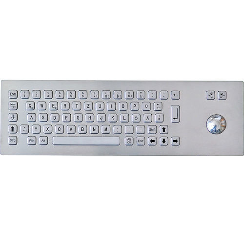 Einbaufähige Tastatur - TASTATUR-75TS-SPA - WES Systeme Electronic GmbH - mit mechanischen Tasten / 65 Tasten / Trackball