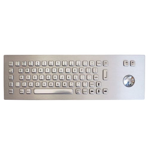 Einbaufähige Tastatur - TASTATUR-75TS-US - WES Systeme Electronic GmbH - mit mechanischen Tasten / 65 Tasten / Trackball