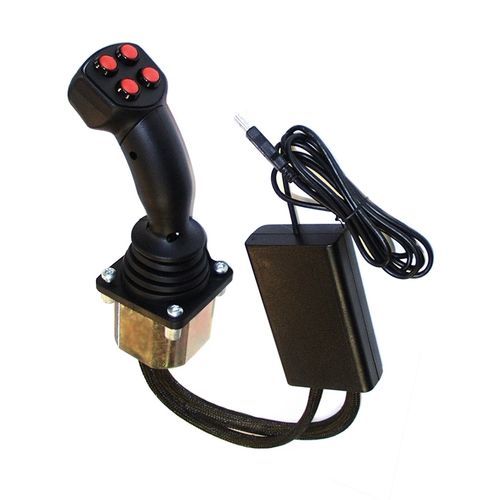 Hall-Effekt-Joystick - JC6000-T-XY-SWITCH-V1-KIT - WES Systeme Electronic GmbH - 2-Achs / mit Tasten / IP65