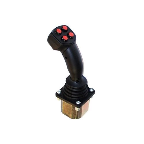 Hall-Effekt-Joystick - JC6000-T-XY-SWITCH - WES Systeme Electronic GmbH - kontaktlos induktiv / 2-Achs / mit Tasten