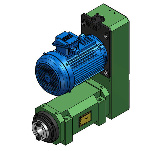 Spindel zur maschinellen Fertigung - S80H-NT50 - HANN KUEN MACHINERY - Bohr / motorisiert / mit Riemenantrieb