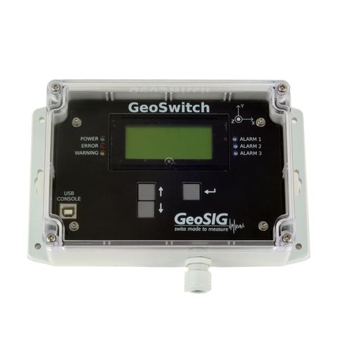 Seismischer Sensor / MEMS - GeoSwitch - GeoSIG Ltd - dreiachsig / IP65 / NEMA 4