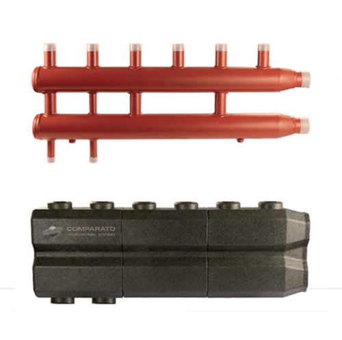 Mehrweg-Verteilerblock - C series  - Comparato Nello S.r.l. - Kohlenstoffstahl / Gewinde / für Heizungen