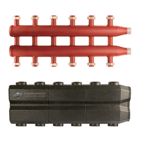 Mehrweg-Verteilerblock - C series  - Comparato Nello S.r.l. - aus lackiertem Stahl / Gewinde / innen