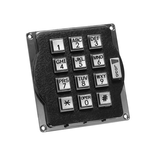 Nummernblock / 12 Tasten - JR-KP-04 - J&R Technology Ltd - wandmontiert / Metall / Silikon