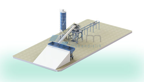 Festinstallierte Betonmischanlage - ZIM BS MAXI SINGLE - ZIM ENGINEERING