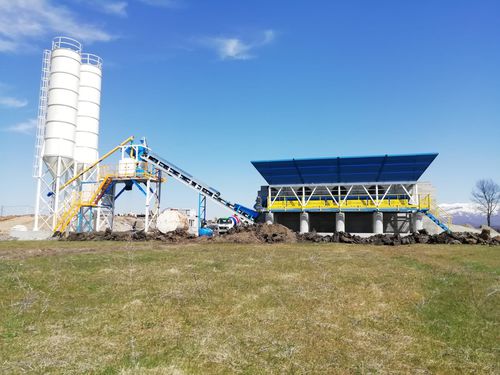 Kompakte Betonmischanlage - C60-SNG LINE - PROMAX - festinstalliert