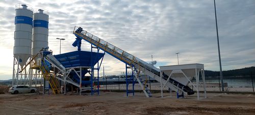 Mobile Betonmischanlage - M60-SNG - PROMAX - automatisch / mit Einfachchassis / Einwellen
