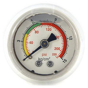 Manometer mit Doppelskala - PG-4815KG-PP (Compression) - Seasons Gauge Co., Ltd - Rohrfeder / wasserdicht / Prozess