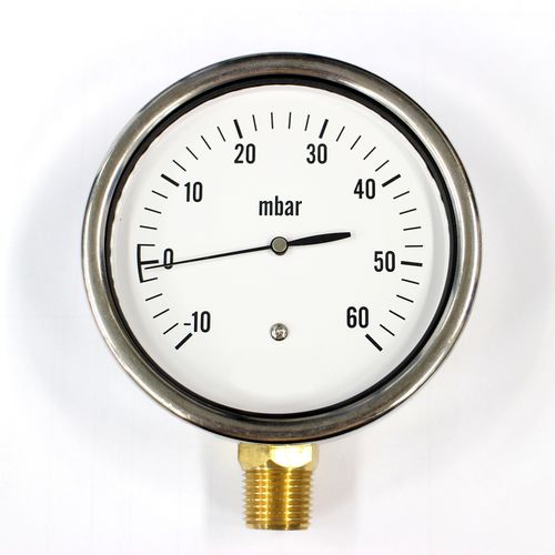 Analoges Manometer - PG-100SS - Seasons Gauge Co., Ltd - Gewinde / Edelstahl / Membran