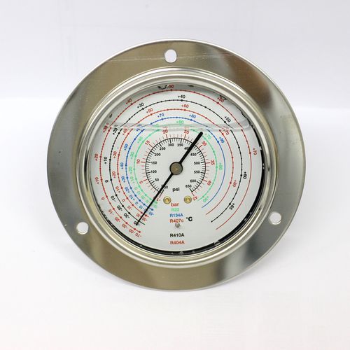 Analoges Manometer - PGR-75-SS - Seasons Gauge Co., Ltd - Edelstahl / Messing / mit flüssigkeitsgefüllter Rohrfeder
