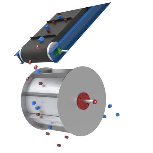 Abscheider für Schüttgut - IDEMAG - Trommel-Magnet / für die Recyclingindustrie / für die Pharmaindustrie