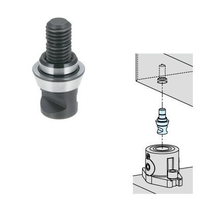 Aufnahmebolzen für Nullpunktspannsystem / Modul - CP155 series - Imao Corporation - für Werkzeugmaschinen / Mehrfachspannsystem / Hochpräzision