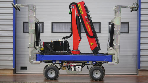 Mini-R-Kran / auf motorisiertem Wagen - CA series - Minitrucks Robotics - Teleskop / Offroader / für Hubanwendungen