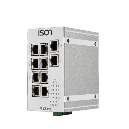 Ethernet-Switch / unmanaged - IS-DF310 series - ISON Technology Co., Ltd. - 10 Ports / Netzwerkschicht 2 / für DIN-Schiene
