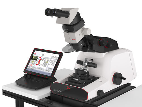 Automatisches Probenvorbereitungssystem - UC Enuity Ultramicrotome - Leica Microsystems GmbH - Linearray / zur Herstellung von Dünnfilm / für SEM