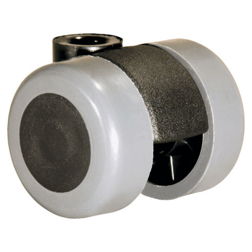 Doppelrolle - KARWEG GmbH & Co. KG - feststehend / mit Grundplatte / für harte Böden