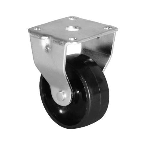 Bockrolle - 1323/25 - KARWEG GmbH & Co. KG - mit Grundplatte / Stahl / Kunststoff