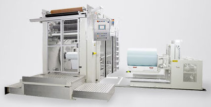 Kunststofffolien-Abwickler - ZWA - Bäumer GmbH converting machines - automatisch / kompakt / robust