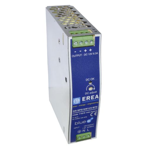 Stromversorgungstransformator - DR-SPS75W12V/BTE - EREA Transformers - für Industrieanwendungen / einphasig / Niederspannung