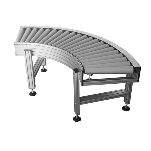 Rollenförderer - Alutec Group srl - horizontal / gebogen / für Materialumschlag