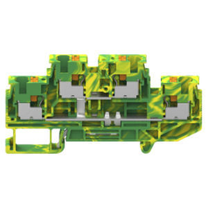 Klemmenblock auf DIN-Schiene - GUV4-202-PE - Cixi Wanjie Electronic Co., Ltd. - Push-in / Erdung / IEC