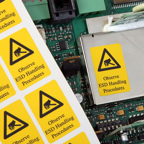 Bedruckbares Etikett - Anti-Static labels - CILS International - für die Elektronik / Industrie