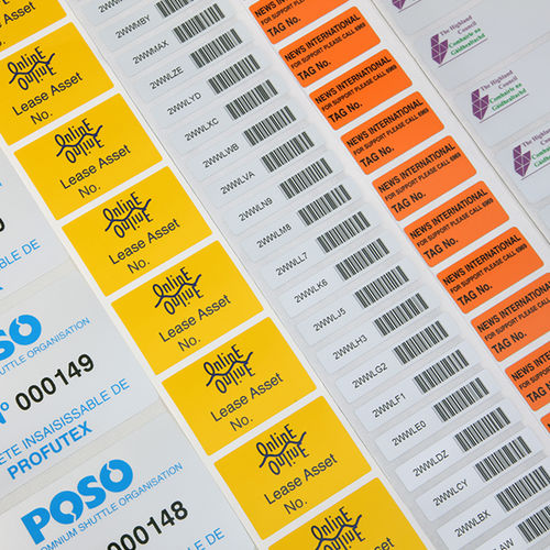 Kennzeichnungsetikett - Asset Identification Labels - CILS International - bedruckbar / Polyester / für medizinische Geräte
