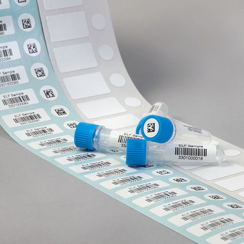 Kennzeichnungsetikett - Cap and Tube Labels - CILS International - Thermotransfer / bedruckbar / Strichcode