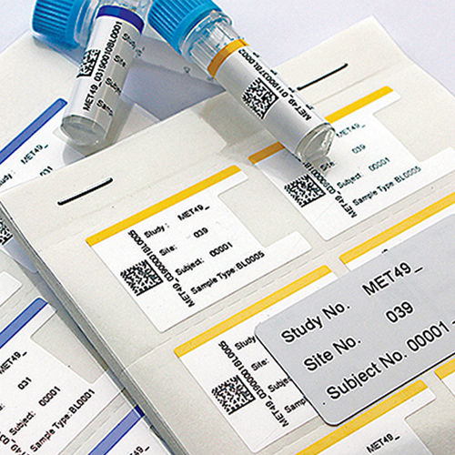 Kennzeichnungsetikett - Clinical Trial Logistics Labels - CILS International - bedruckt / bedruckbar / Polyester