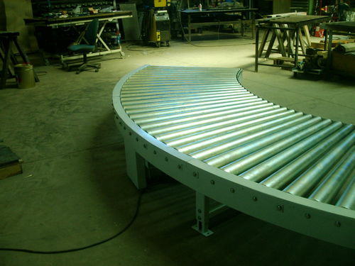 Rollenförderer - courbe R int 1860 - ARMAURIC-LUX-SA - gebogen / für Materialumschlag / elektrisch