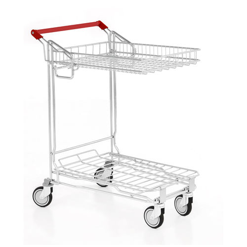 Wagen für Materialumschlag - E-K - Creaciones Marsanz S.A - Metall / 1 Ebene / Gitter-Plattform