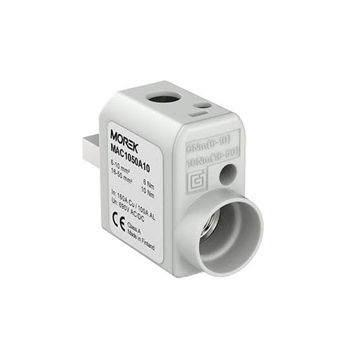 Stromversorgungs-Steckverbinder - MAC1050A10 - MOREK - rechteckig / Schrauben / einpolig