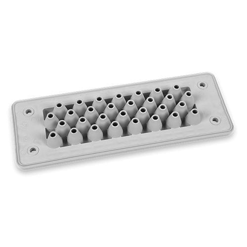IP65-Kabeldurchführungsplatten - MBA8N30X10 - MOREK - für Schaltschrank