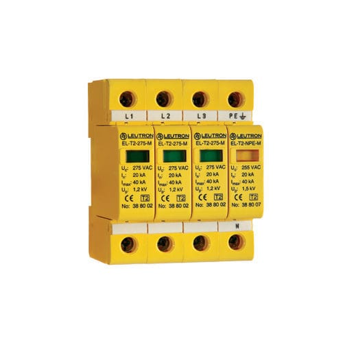 Überspannungsableiter Typ 2 - EL-T2/3+1-275 - Leutron GmbH - für Stromversorgung / dreiphasig / mehrpolig