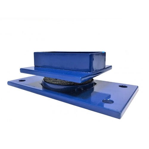 Rechteckige elastische Lagerung - SANERVIB-80 - Groupe SANERGRID - Stahl / Kunststoff / Elastomer