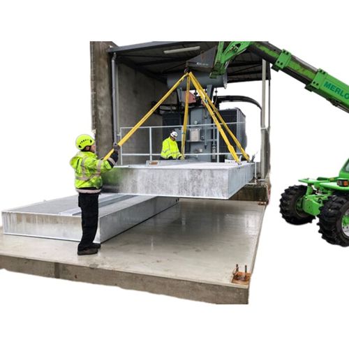 Brandschutz-Auffangwanne - ERT® MODULO - Groupe SANERGRID - für Transformator / für schwere Lasten / verzinkt
