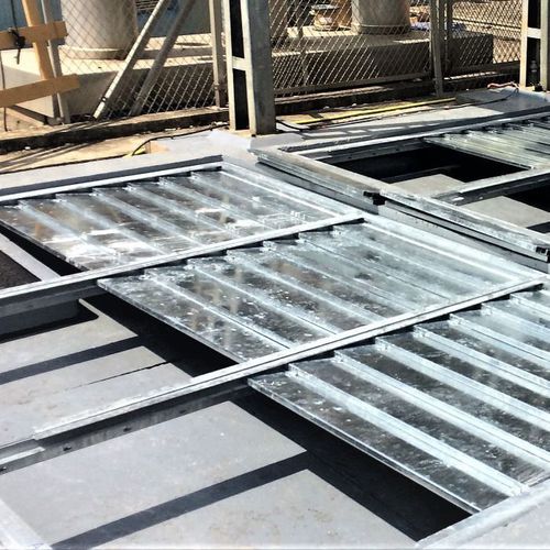 Feuerschutzdecke für Graben unterhalb des elektrischen Transformators / mit Ableitblechen - EXTICOV-CCF™  - Groupe SANERGRID - mit natürlicher Flammenlöschung