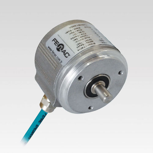 Inkrementaler Drehgeber - FNC 58S series - FENAC ENGINEERING LTD. - mit Vollwelle / Flansch / analog