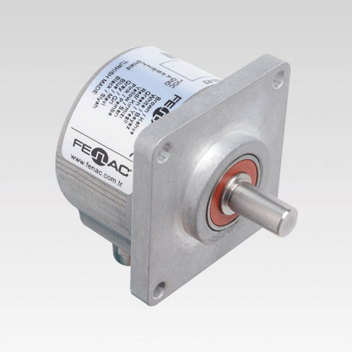 Inkrementaler Drehgeber - FNC 63K series - FENAC ENGINEERING LTD. - mit Vollwelle / Vierkantflansch / Flansch