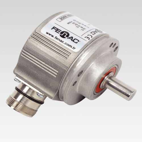 Absoluter Drehgeber - FNC AC 58B series - FENAC ENGINEERING LTD. - Magnet / mit Vollwelle / Singleturn
